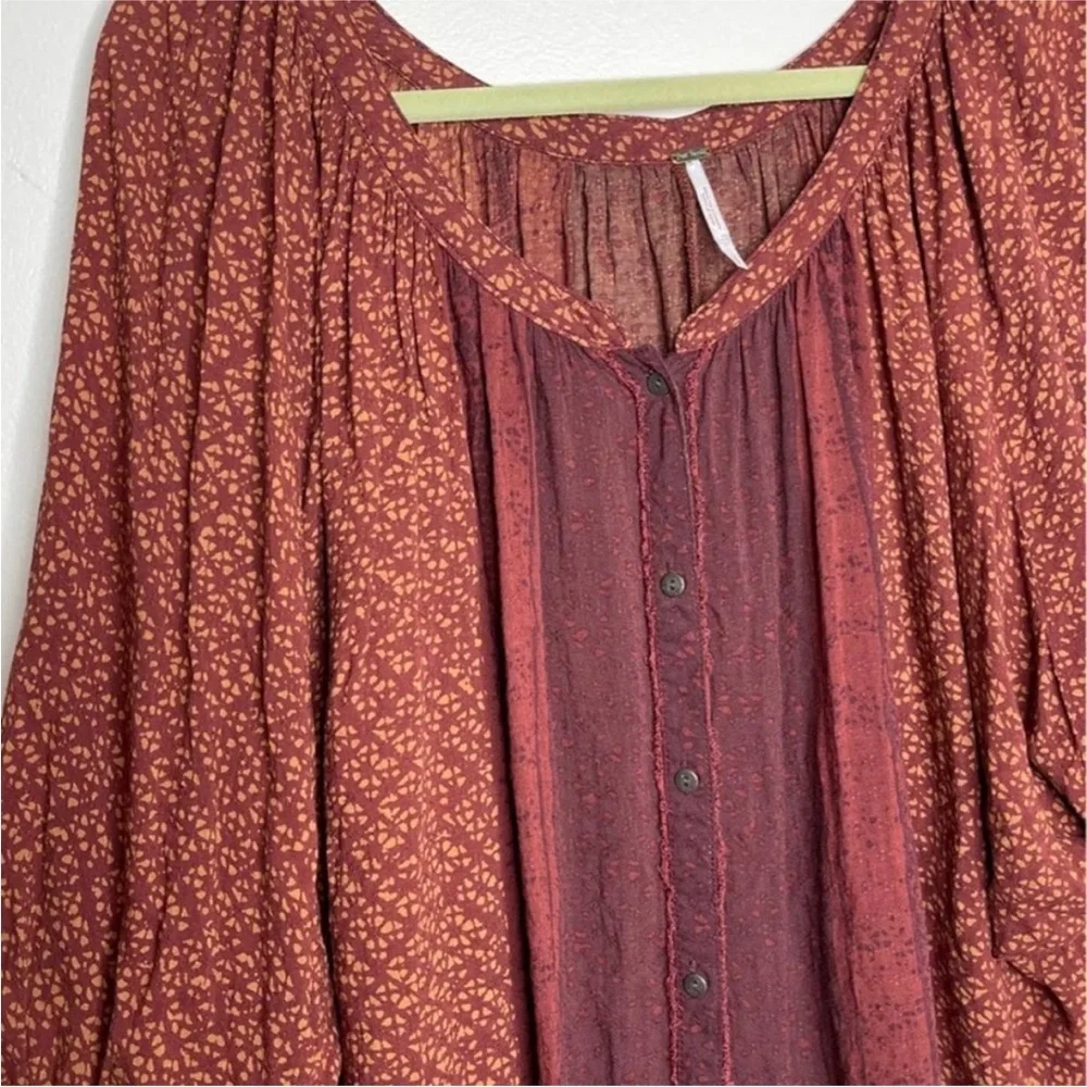 Free People Days of Romance Peasant Top Sz S